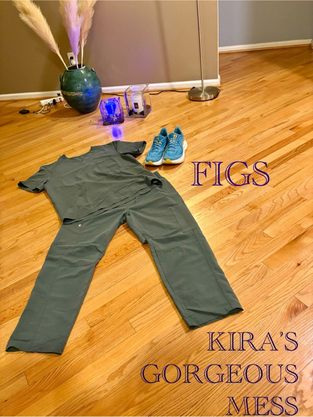 FIGS Men’s Scrub Set - Olive Green Pants & Top